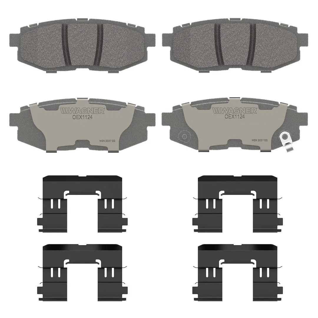 OEX1124 – WAGNER BRAKE Brake Pad, FMSI Number D1124-8231 Ceramic Set Of 4 With Mounting Hardware